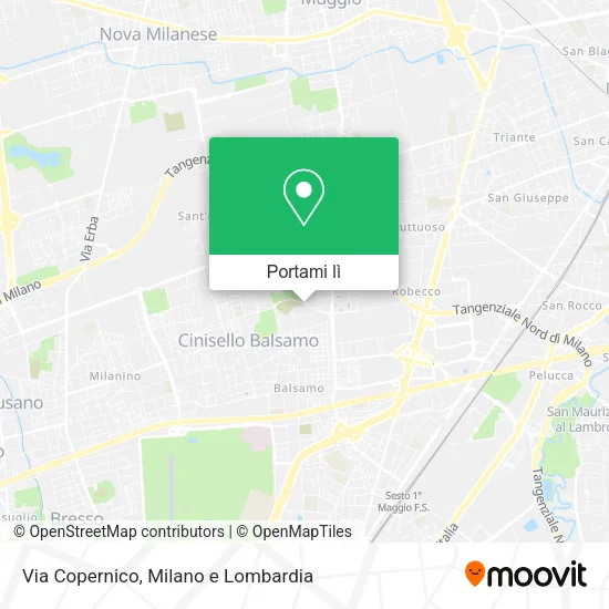 Mappa Via Copernico