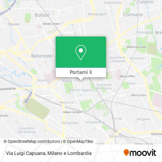 Mappa Via Luigi Capuana