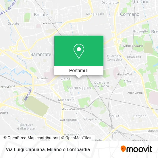 Mappa Via Luigi Capuana