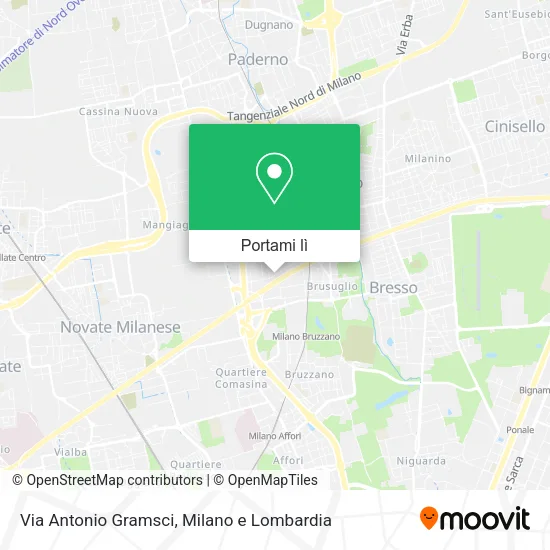 Mappa Via Antonio Gramsci