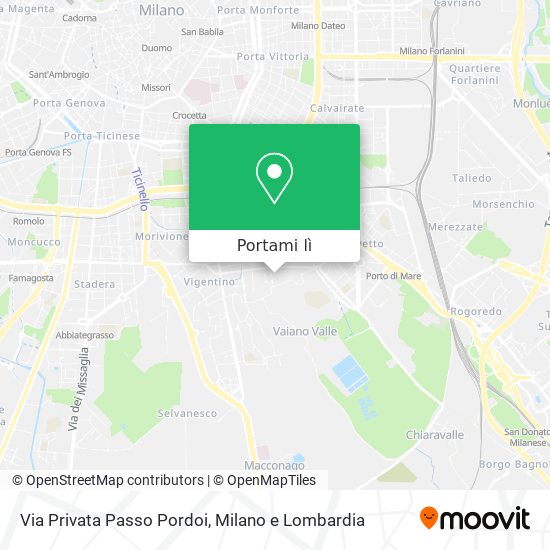 Mappa Via Privata Passo Pordoi