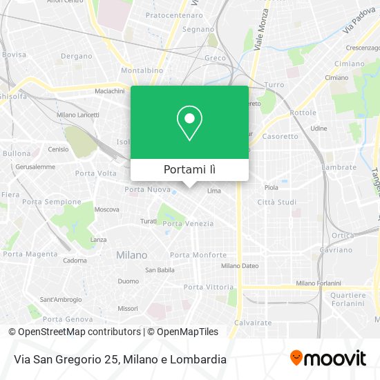 Mappa Via San Gregorio 25