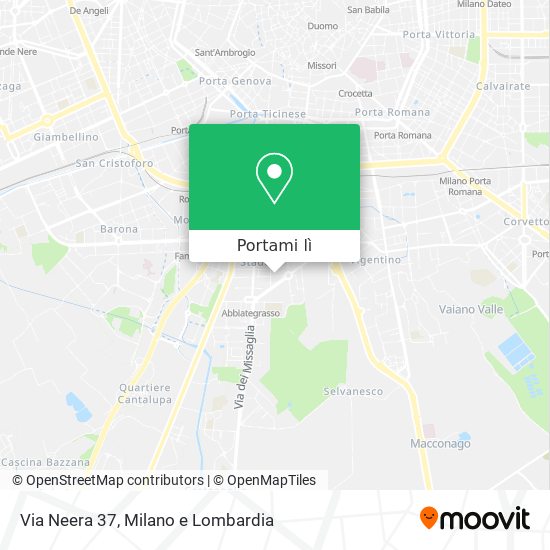 Mappa Via Neera 37