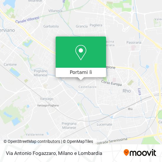 Mappa Via Antonio Fogazzaro