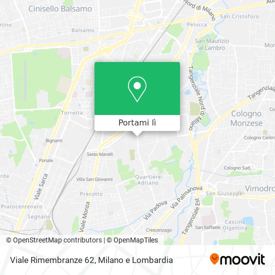 Mappa Viale Rimembranze 62