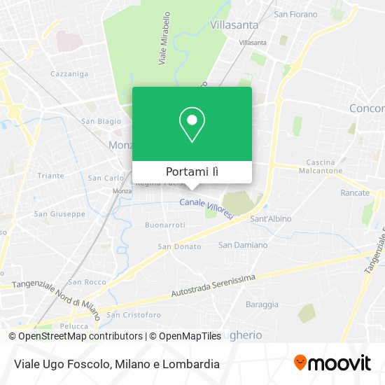 Mappa Viale Ugo Foscolo