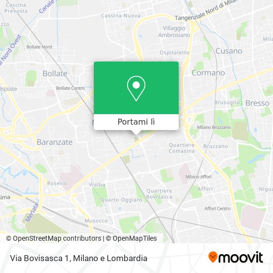 Mappa Via Bovisasca 1
