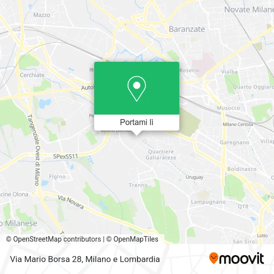 Mappa Via Mario Borsa 28