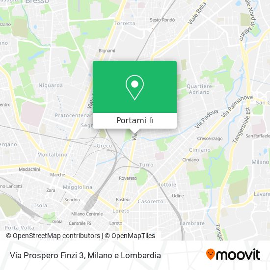 Mappa Via Prospero Finzi 3