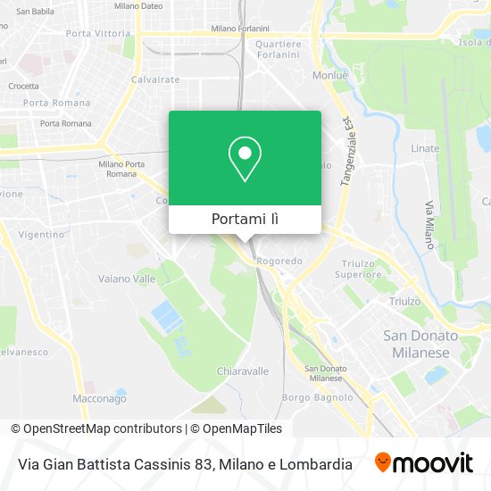 Mappa Via Gian Battista Cassinis 83