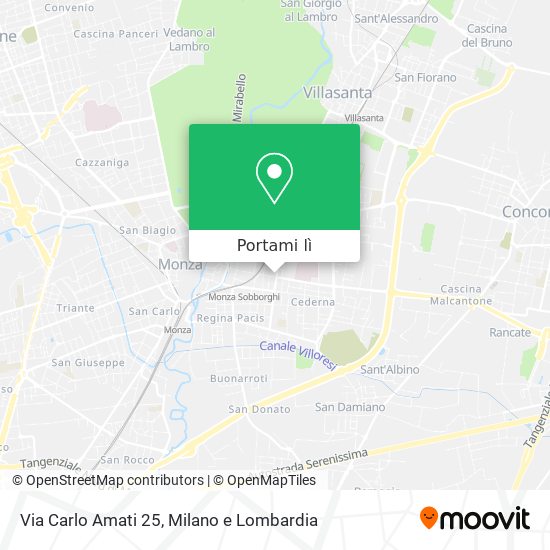 Mappa Via Carlo Amati 25