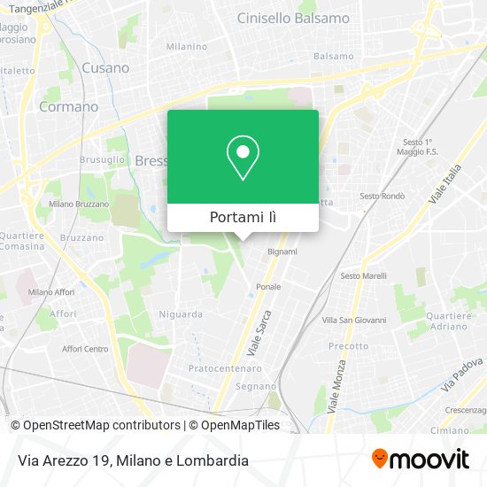 Mappa Via Arezzo 19