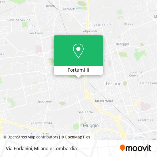 Mappa Via Forlanini