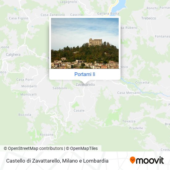 Mappa Castello di Zavattarello