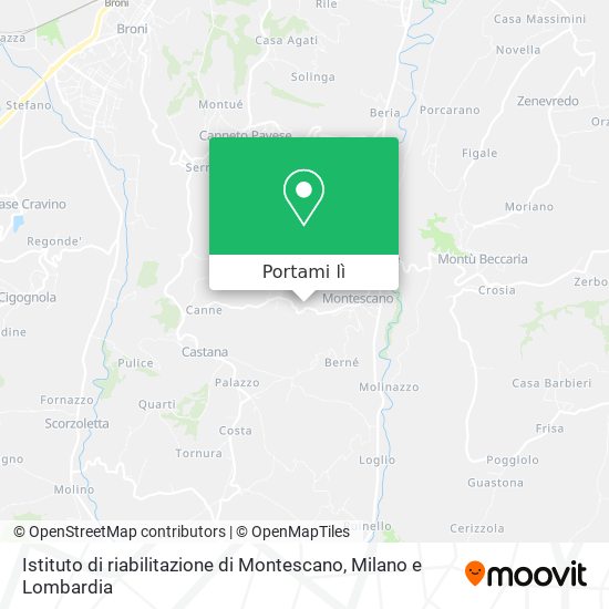 Mappa Istituto di riabilitazione di Montescano