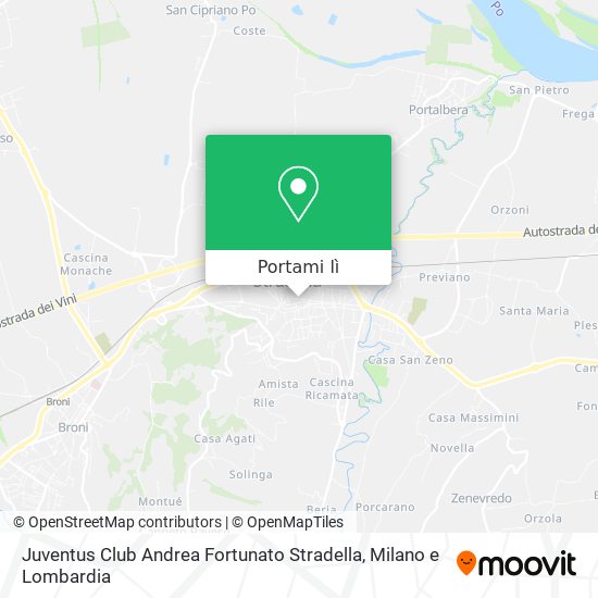 Mappa Juventus Club Andrea Fortunato Stradella