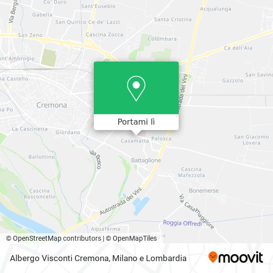 Mappa Albergo Visconti Cremona