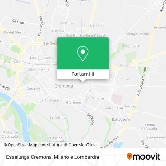 Mappa Esselunga Cremona