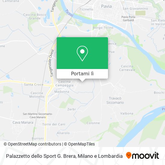 Mappa Palazzetto dello Sport G. Brera