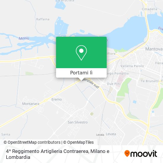 Mappa 4^ Reggimento Artiglieria Contraerea
