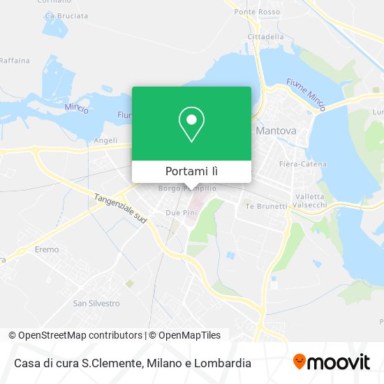 Mappa Casa di cura S.Clemente