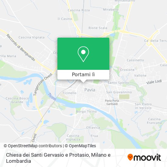 Mappa Chiesa dei Santi Gervasio e Protasio