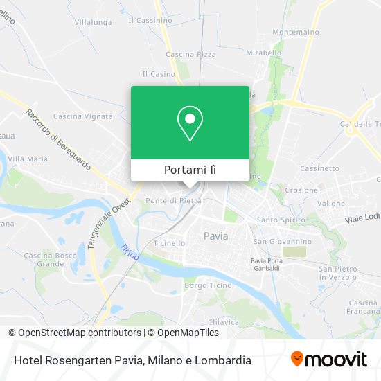 Mappa Hotel Rosengarten Pavia