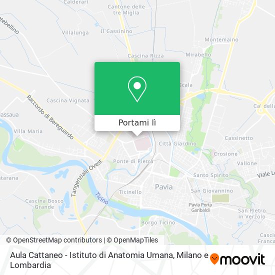 Mappa Aula Cattaneo - Istituto di Anatomia Umana