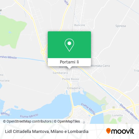 Mappa Lidl Cittadella Mantova
