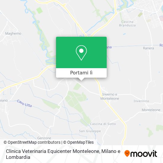 Mappa Clinica Veterinaria Equicenter Monteleone