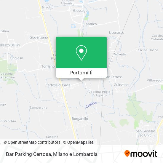 Mappa Bar Parking Certosa