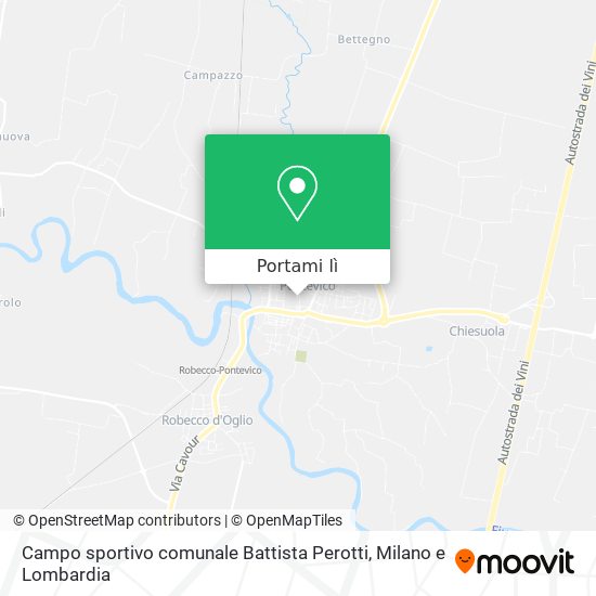 Mappa Campo sportivo comunale Battista Perotti