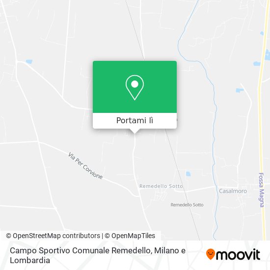 Mappa Campo Sportivo Comunale Remedello