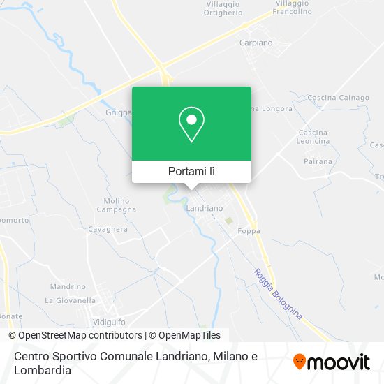 Mappa Centro Sportivo Comunale Landriano