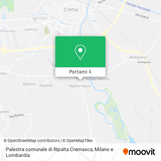 Mappa Palestra comunale di Ripalta Cremasca