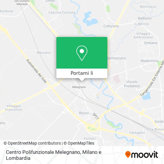 Mappa Centro Polifunzionale Melegnano