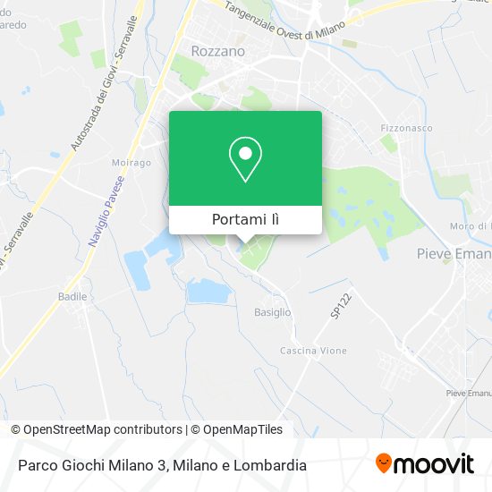 Mappa Parco Giochi Milano 3