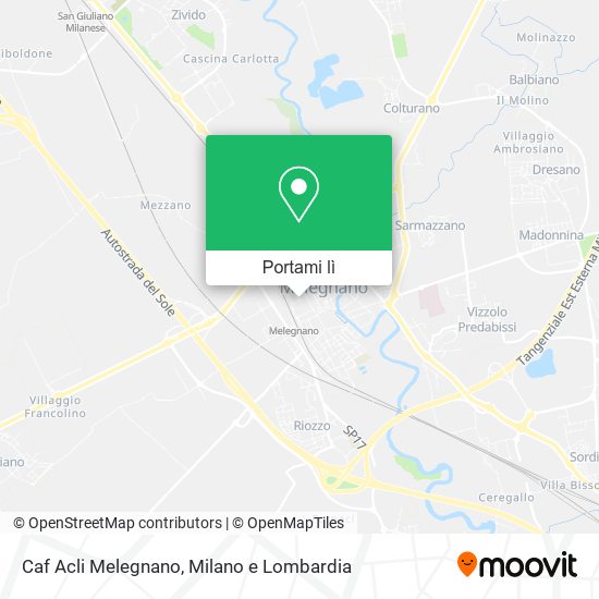 Mappa Caf Acli Melegnano