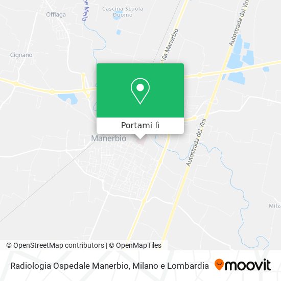 Mappa Radiologia Ospedale Manerbio