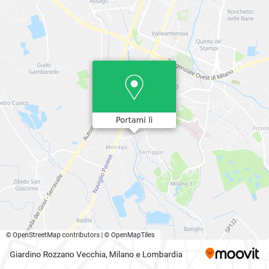 Mappa Giardino Rozzano Vecchia