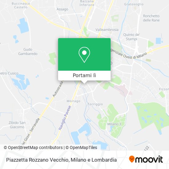 Mappa Piazzetta Rozzano Vecchio
