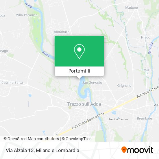 Mappa Via Alzaia  13