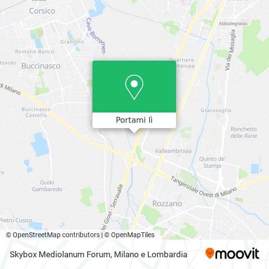 Mappa Skybox Mediolanum Forum
