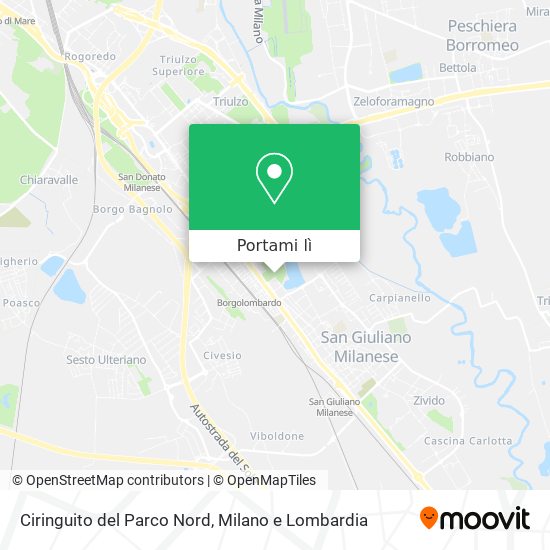 Mappa Ciringuito del Parco Nord