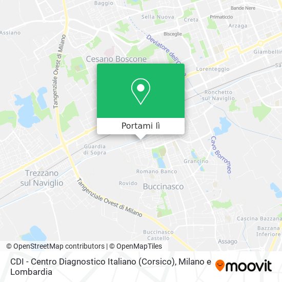 Mappa CDI - Centro Diagnostico Italiano (Corsico)