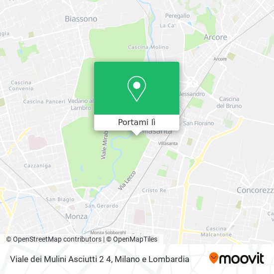 Mappa Viale dei Mulini Asciutti  2 4