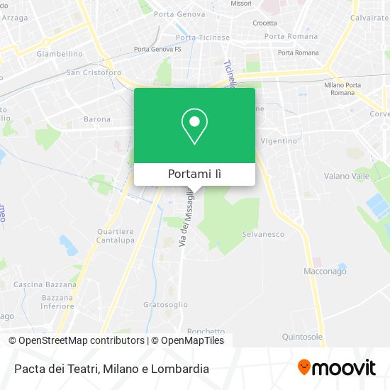Mappa Pacta dei Teatri