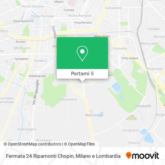 Mappa Fermata 24 Ripamonti Chopin