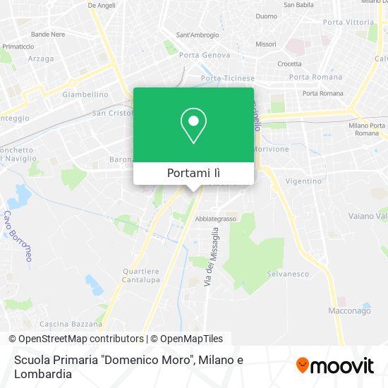 Mappa Scuola Primaria "Domenico Moro"