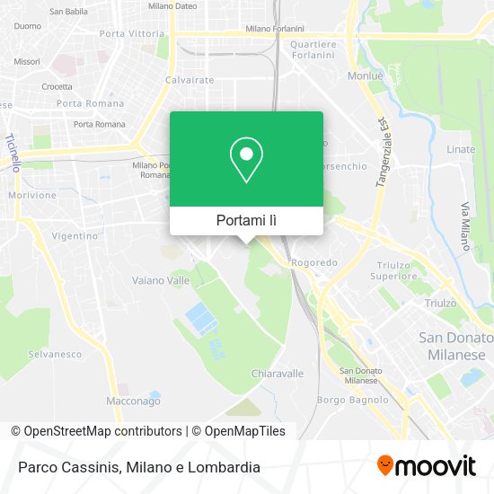 Mappa Parco Cassinis